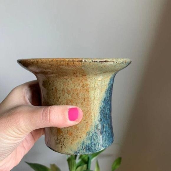 Vintage Handmade Ceramic Planter - Picture 2 of 6